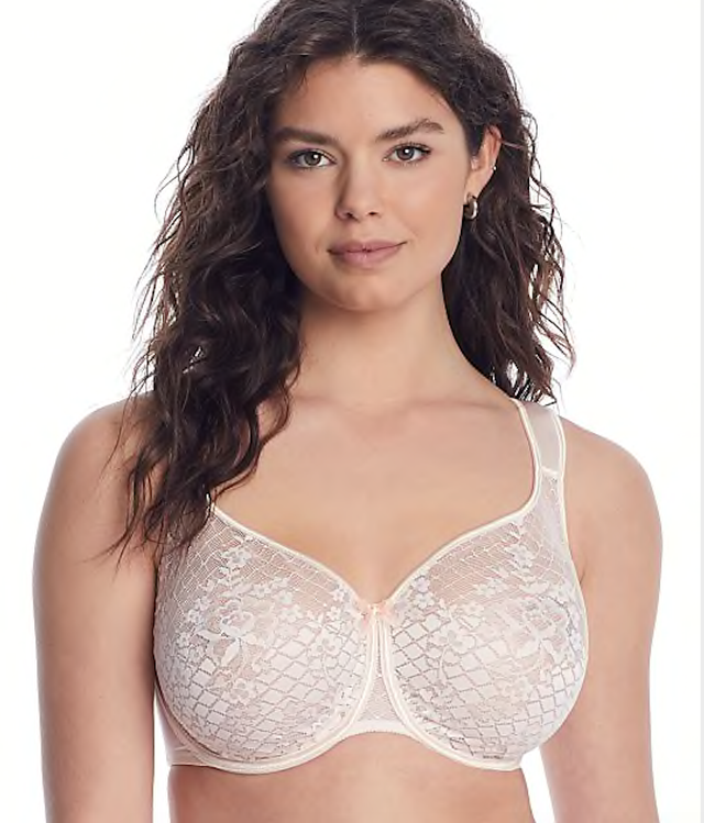 Huit Women's Cafe Fleur Lace Pattern Ladies Underwire Bra